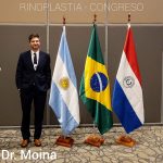 Dr. Gabriel Moina disertando sobre Rinoplastia. Paraguay 2019.